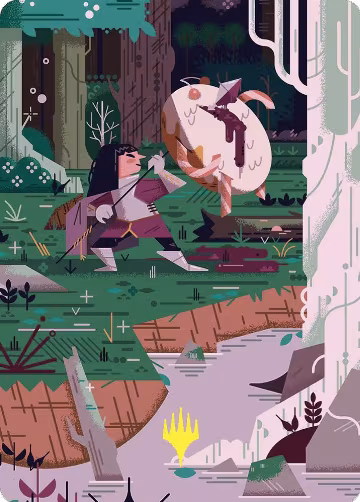 Stab Wound Art Card (Gold-Stamped Planeswalker Symbol) (69), Art Series: Wilds of Eldraine — Magic card price