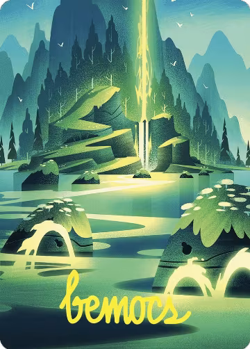 Leyline of Abundance Art Card (Gold-Stamped Signature) (73), Art Series: Wilds of Eldraine — Magic card price