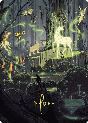 Primal Vigor Art Card (Gold-Stamped Signature) (74), Art Series: Wilds of Eldraine — Magic card price