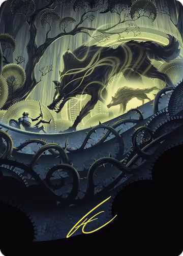 Unnatural Growth Art Card (Gold-Stamped Signature) (75), Art Series: Wilds of Eldraine — Magic card price