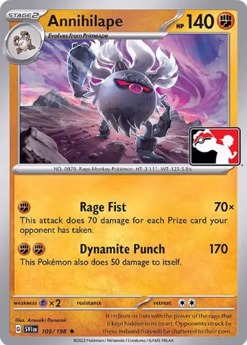 Annihilape - 109/198 (109/198), Prize Pack Series Cards — Pokémon card price
