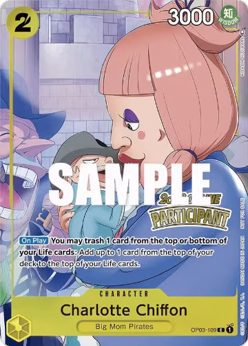 Charlotte Chiffon (Online Regional 2023) [Participant] (OP03-109), One Piece Promotion Cards — One Piece card price
