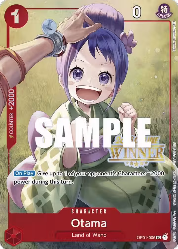 Otama (Online Regional 2023) [Winner] (OP01-006), One Piece Promotion Cards — One Piece card price