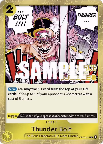 Thunder Bolt (Judge Pack Vol. 2) (OP03-121), One Piece Promotion Cards — One Piece card price
