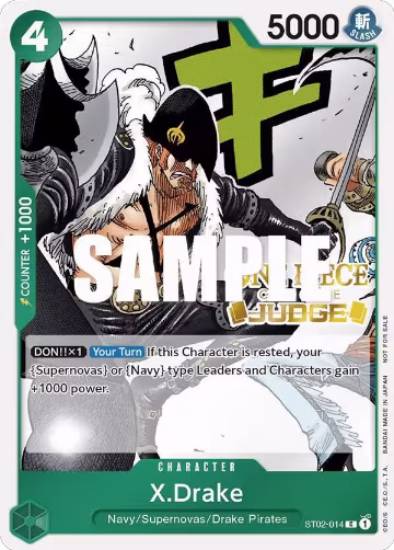 X.Drake (Judge Pack Vol. 2) (ST02-014), One Piece Promotion Cards — One Piece card price