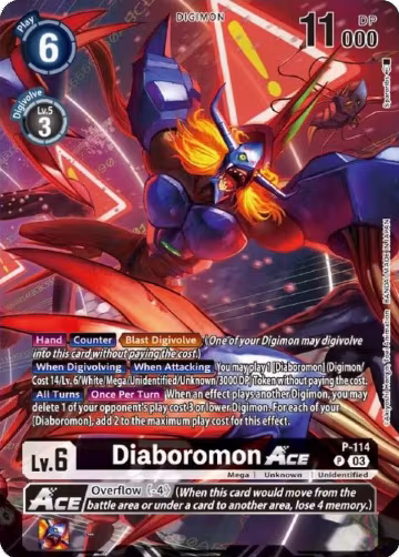 Diaboromon ACE - P-114 (Tamer Goods Set Diaboromon) (P-114 P), Digimon Promotion Cards — Digimon card price