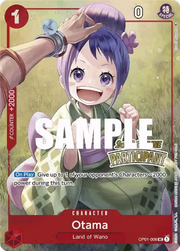 Otama (Offline Regional 2023) [Participant] (OP01-006), One Piece Promotion Cards — One Piece card price