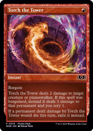 Torch the Tower (378), Promo Pack: Wilds of Eldraine — Magic card price