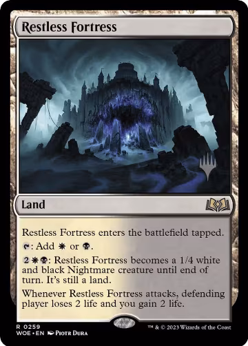 Restless Fortress (259), Promo Pack: Wilds of Eldraine — Magic card price