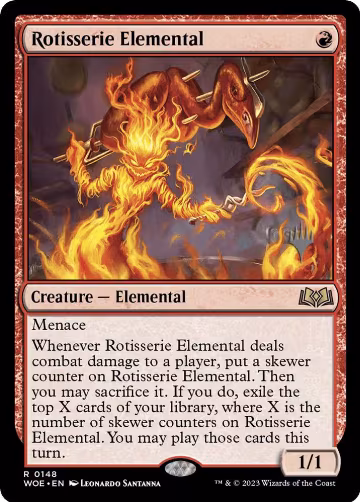 Rotisserie Elemental (148), Promo Pack: Wilds of Eldraine — Magic card price