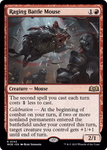 Raging Battle Mouse (143), Promo Pack: Wilds of Eldraine — Magic card price
