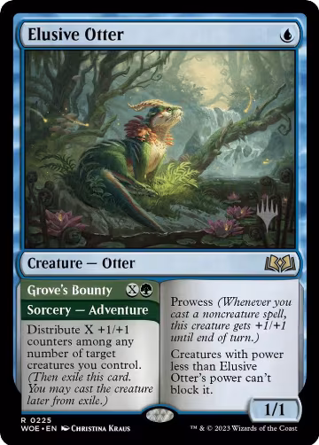 Elusive Otter (225), Promo Pack: Wilds of Eldraine — Magic card price