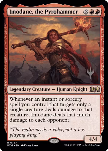Imodane, the Pyrohammer (137), Promo Pack: Wilds of Eldraine — Magic card price