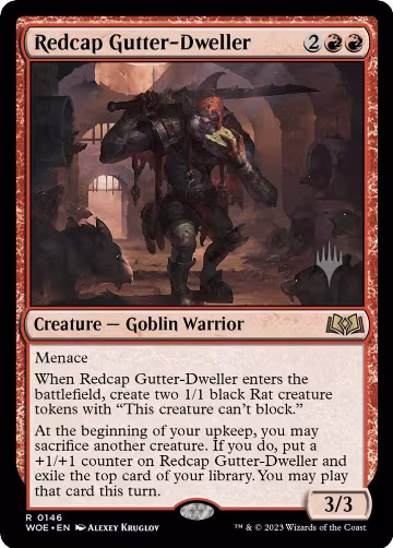 Redcap Gutter-Dweller (146), Promo Pack: Wilds of Eldraine — Magic card price