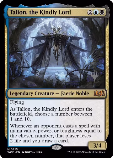 Talion, the Kindly Lord (215), Promo Pack: Wilds of Eldraine — Magic card price