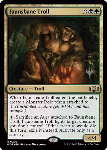 Faunsbane Troll (203), Promo Pack: Wilds of Eldraine — Magic card price
