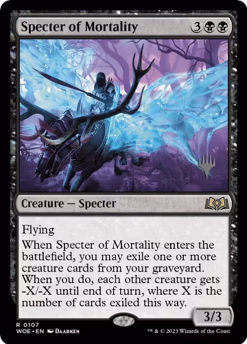 Specter of Mortality (107), Promo Pack: Wilds of Eldraine — Magic card price