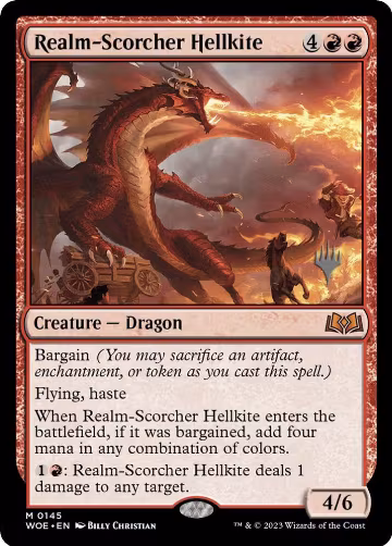 Realm-Scorcher Hellkite (145), Promo Pack: Wilds of Eldraine — Magic card price