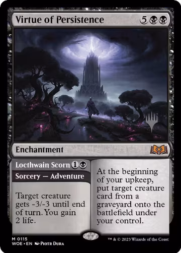 Virtue of Persistence (115), Promo Pack: Wilds of Eldraine — Magic card price