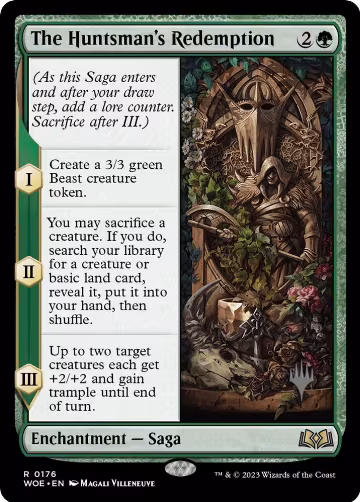 The Huntsman's Redemption (176), Promo Pack: Wilds of Eldraine — Magic card price
