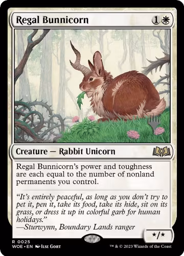 Regal Bunnicorn (25), Promo Pack: Wilds of Eldraine — Magic card price