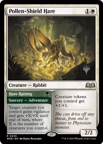 Pollen-Shield Hare (233), Promo Pack: Wilds of Eldraine — Magic card price