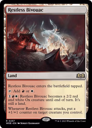 Restless Bivouac (257), Promo Pack: Wilds of Eldraine — Magic card price
