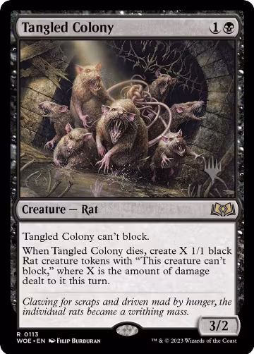 Tangled Colony (113), Promo Pack: Wilds of Eldraine — Magic card price