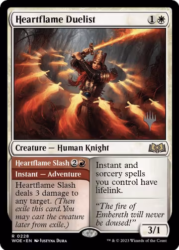 Heartflame Duelist (228), Promo Pack: Wilds of Eldraine — Magic card price