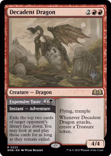 Decadent Dragon (223), Promo Pack: Wilds of Eldraine — Magic card price