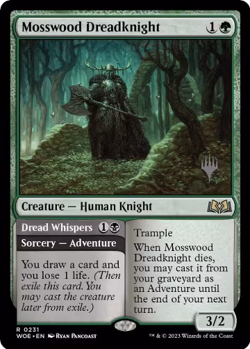 Mosswood Dreadknight (231), Promo Pack: Wilds of Eldraine — Magic card price