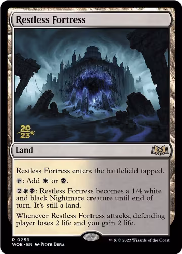 Restless Fortress (259), Prerelease Cards — Magic card price