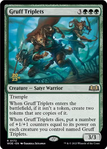 Gruff Triplets (172), Prerelease Cards — Magic card price