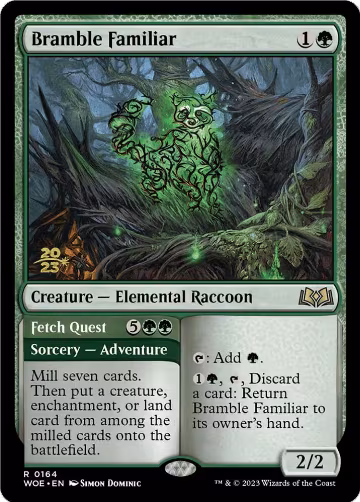 Bramble Familiar (164), Prerelease Cards — Magic card price