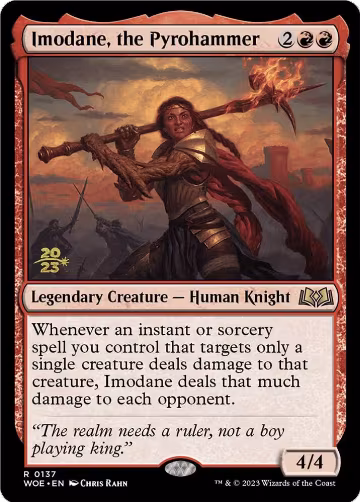 Imodane, the Pyrohammer (137), Prerelease Cards — Magic card price