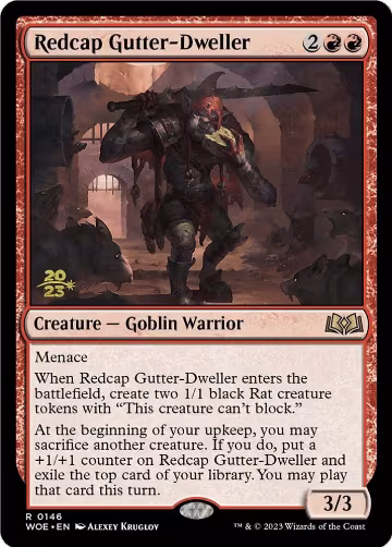 Redcap Gutter-Dweller (146), Prerelease Cards — Magic card price