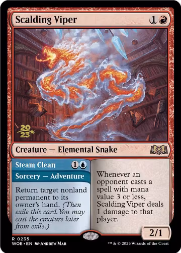 Scalding Viper (235), Prerelease Cards — Magic card price