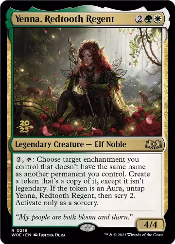 Yenna, Redtooth Regent (219), Prerelease Cards — Magic card price