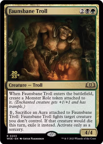 Faunsbane Troll (203), Prerelease Cards — Magic card price