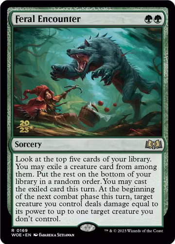 Feral Encounter (169), Prerelease Cards — Magic card price