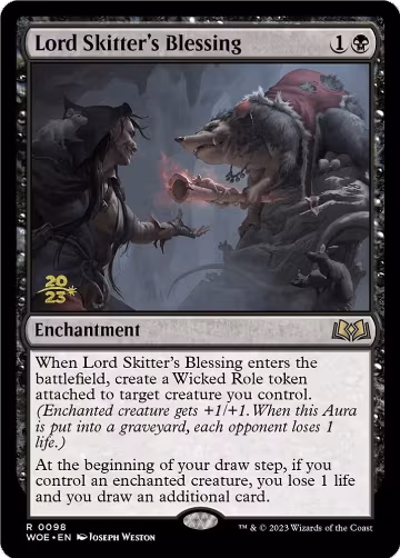 Lord Skitter's Blessing (98), Prerelease Cards — Magic card price