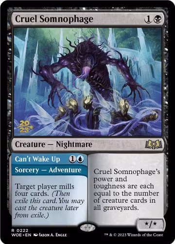 Cruel Somnophage (222), Prerelease Cards — Magic card price