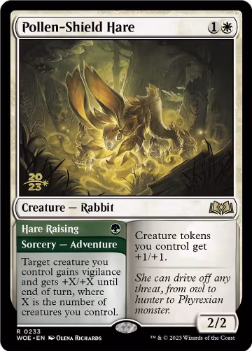 Pollen-Shield Hare (233), Prerelease Cards — Magic card price