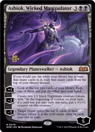 Ashiok, Wicked Manipulator (78), Prerelease Cards — Magic card price