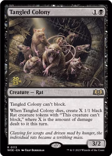 Tangled Colony (113), Prerelease Cards — Magic card price