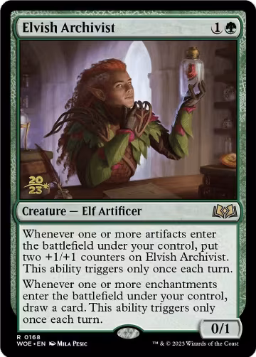 Elvish Archivist (168), Prerelease Cards — Magic card price