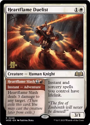 Heartflame Duelist (228), Prerelease Cards — Magic card price