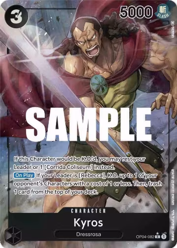Kyros (Alternate Art) (OP04-082), Kingdoms of Intrigue — One Piece card price