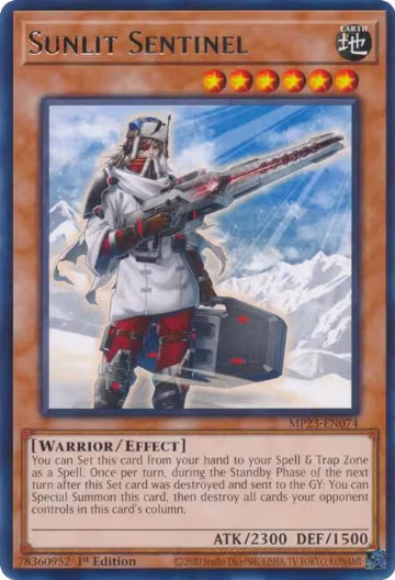 Sunlit Sentinel (MP23-EN074), 25th Anniversary Tin: Dueling Heroes Mega Pack — Yu-Gi-Oh! card price
