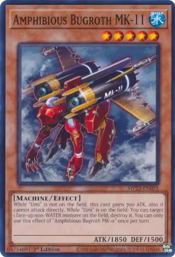 Amphibious Bugroth MK-11 (MP23-EN075), 25th Anniversary Tin: Dueling Heroes Mega Pack — Yu-Gi-Oh! card price
